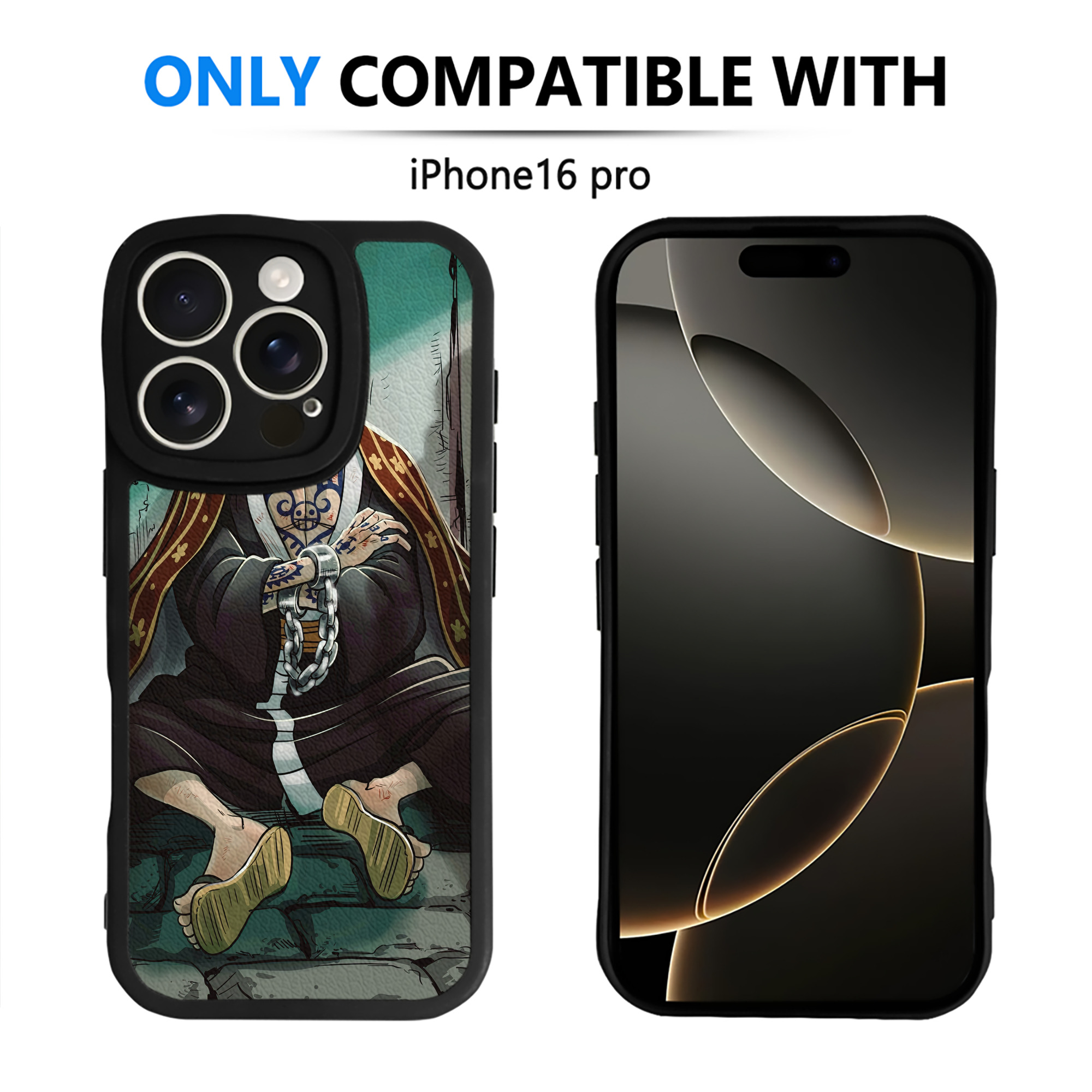 （画像用） ワンピース ONE PIECE 【iPhone 16シリーズ対応】シリコンスマホケース（レザー調） 材質：シリコン